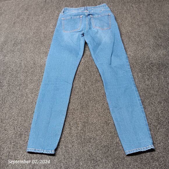 Pacsun Jeans Women‎ 25 Short Blue Super High Rise Skinniest Stretch Pants - Picture 3 of 12